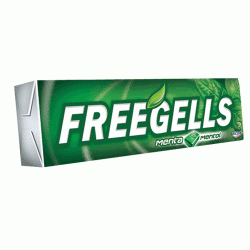 Pastilha Freegells sabor menta