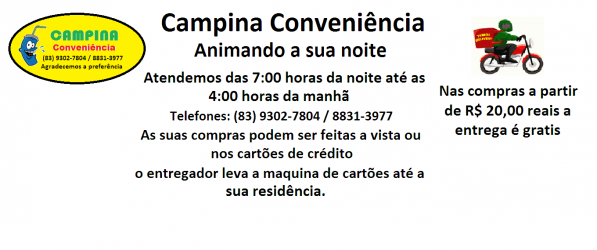 Campina Conveniência,Telefone 9302-7804