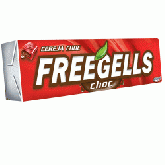 Pastilha freegells sabor cereja choc